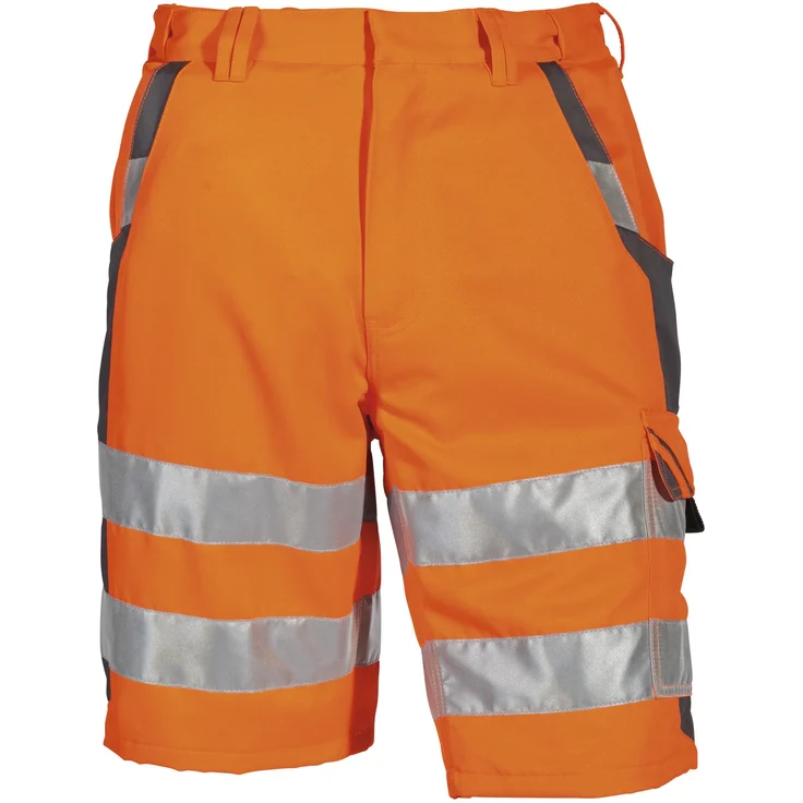 Shorts Warnschutz orange/grau, Gr. 050 - PKA Klöcker