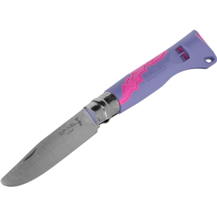 Opinel Outdoor Junior No. 07 Taschenmesser mit Pfeife lila – Bild 1