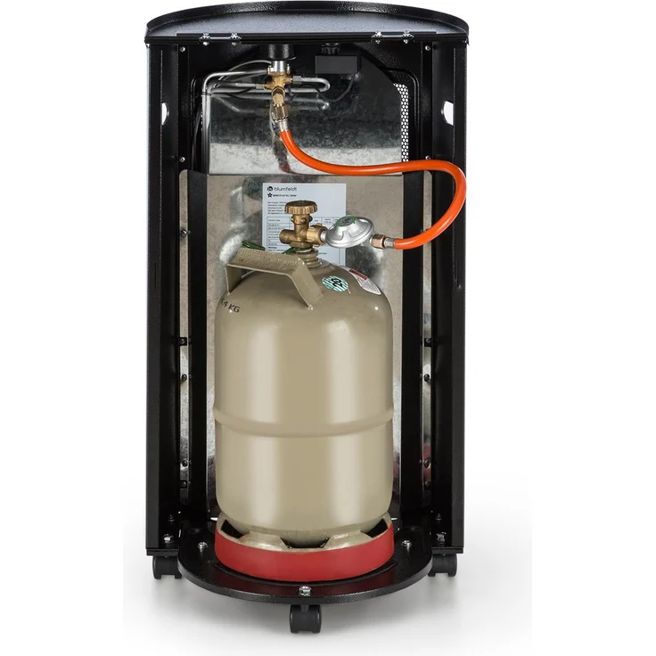 Bonaparte Gasheizgerät bis 4200 W elektrische Zündung Gasflaschen bis 15 kg Schwarz – Bild 8