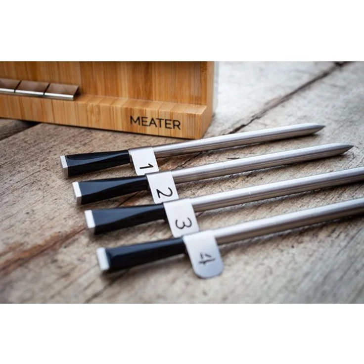 MEATER Block - 4x kabelloses WLAN Grillthermometer mit 50 m Reichweite für Ofen, Grill, Pfanne und Rotisserie, perfekter Fleischgenuss via App Kabellos Digital – Bild 3