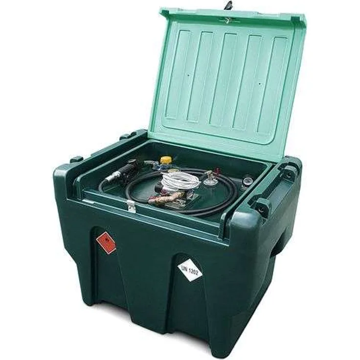 Denios Mobile Dieseltankstelle MDT 900 aus Polyethylen, 12 V Pumpe, 900 Liter Volumen