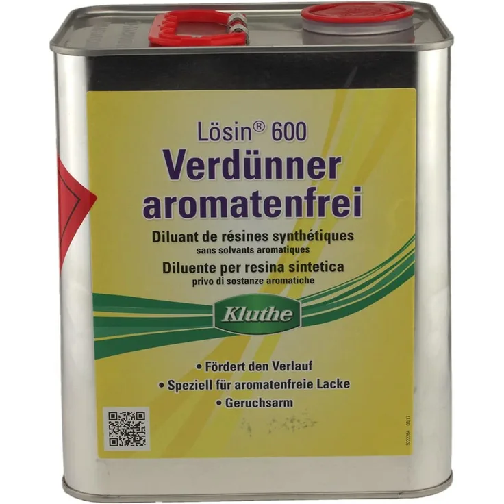 Kluthe Lösin 600 Verdünner aromatenfrei Lackverdünner Verdünnung Lösemittel 3L