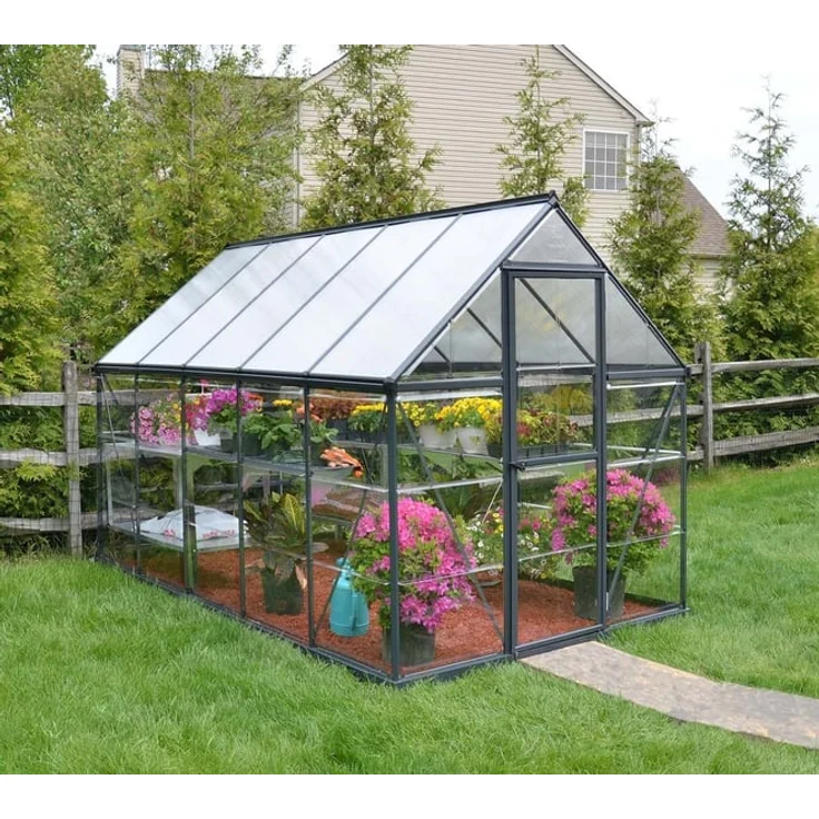 Palram Gewächshaus Hybrid 6x10 grau – Bild 1