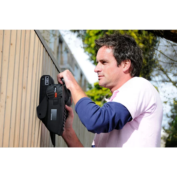 Skil Bandschleifer 1215 AA (650 W, 76 x 457 mm, automatische Bandzentrierung, +Schleifrahmen, + Staubsauger-Adapter) – Bild 3