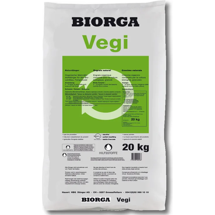 Hauert BIORGA Vegi Gemüsedünger, 20 kg