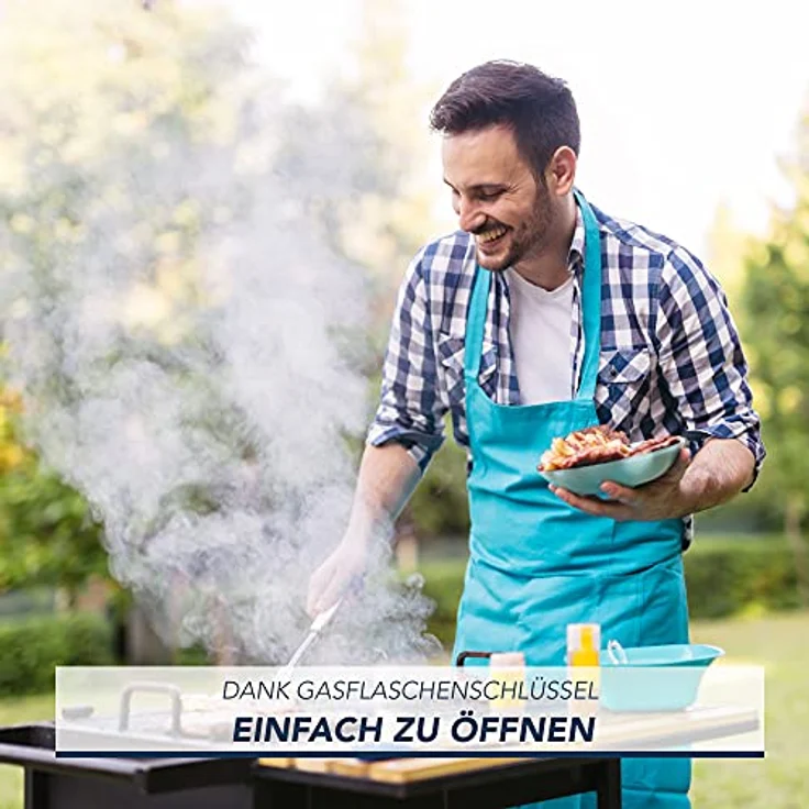 11 kg Gasflasche grau Propan ungefüllt  für Gasgrill, Heiz-Geräte, Abflammgeräte uvm. – Bild 5
