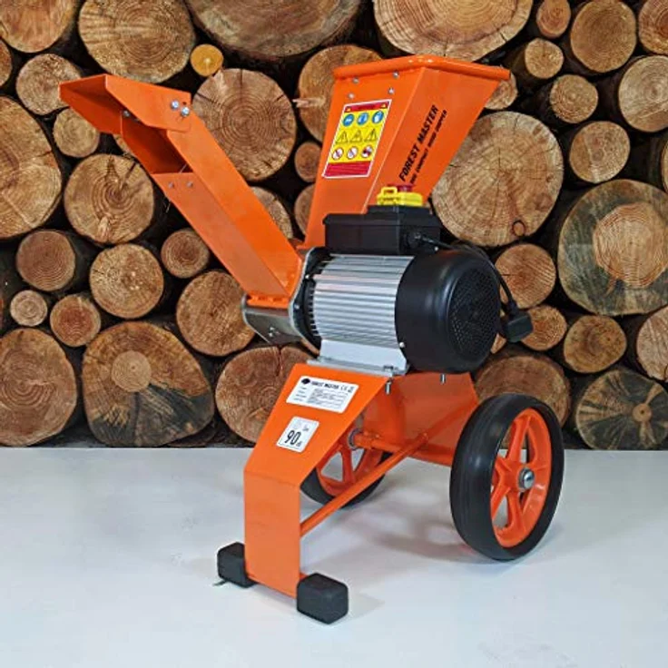 Forest Master Elektro Häcksler 2800 Watt 4 Ps Ast Laub Holz Garten-Häcksler Garten-Schredder E-Häcksler – Bild 4