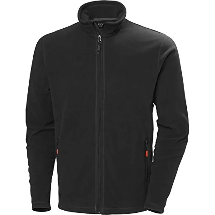 Fleece Jacke Oxford light, schwarz, Gr.L