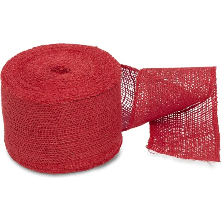 Windhager Jute-Wickelstreifen , 10 cm x 25 m, rot 05852