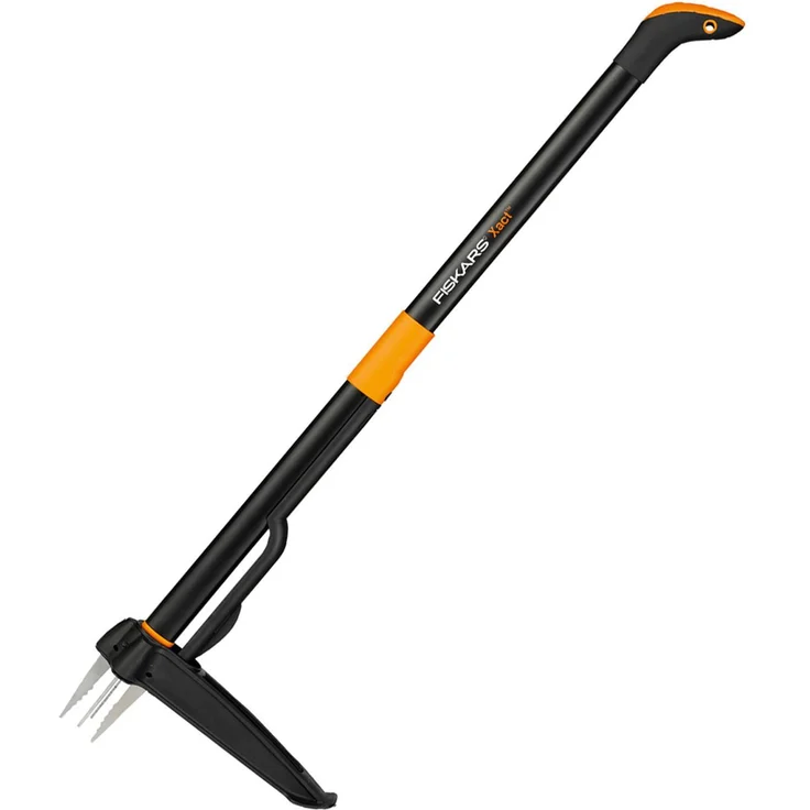 Fiskars Unkrautstecher, Länge: 1 m, Rostfreie Stahl-Arme-Kunststoff-Griff, Schwarz-Orange, Xact, 1020126 – Bild 1