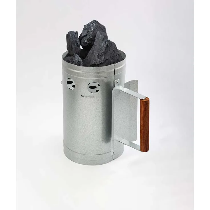 cofi1453 Grill Kamin Anzünder Anzündkamin Grillanzünder, Grillen mit Kohl, Anzünden silber