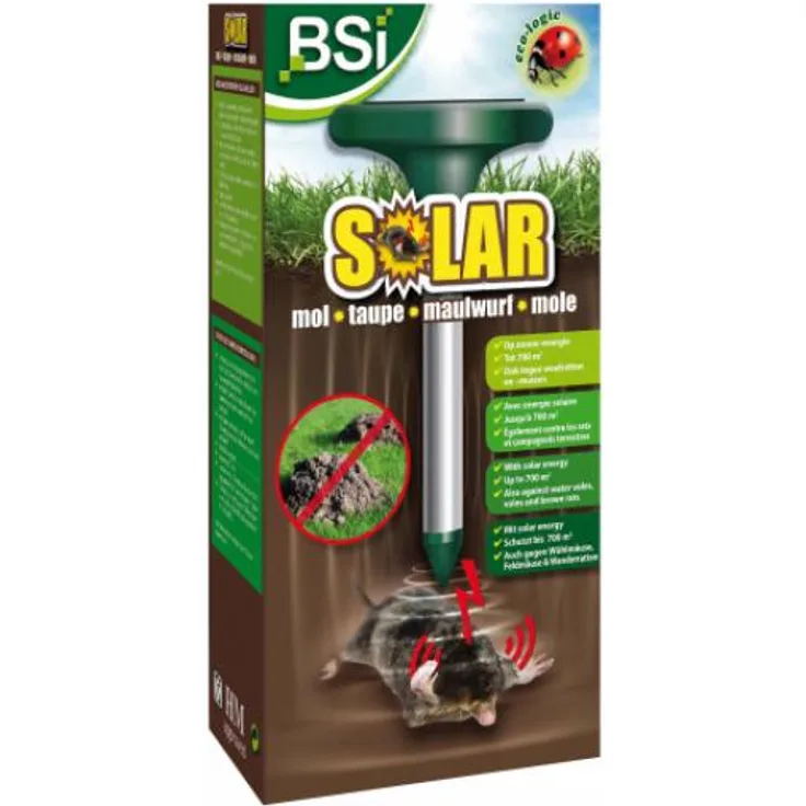 maulwurfabwehr Solar grün-silber