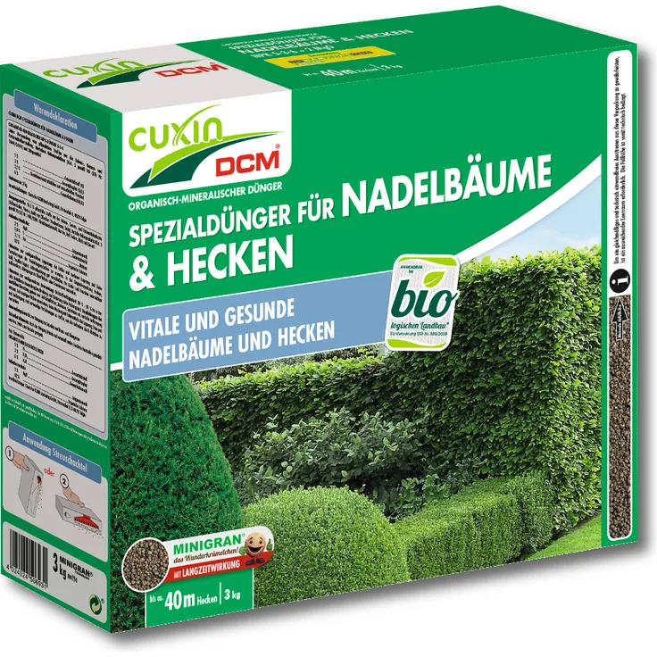 Cuxin Nadelbäume- und Heckendünger, 3 kg