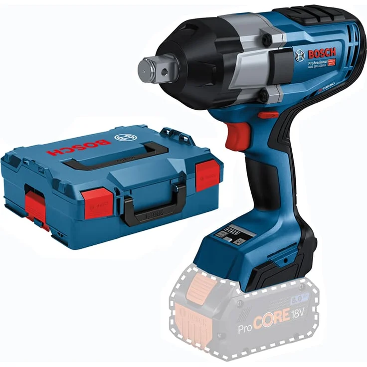 Bosch Professional GDS 18V-1050 H Akku-Drehschlagschrauber BITURBO Anziehmoment 1050 Nm Losbrechmoment 1700 Nm ohne Akku ohne Ladegerät L-Boxx – Bild 1