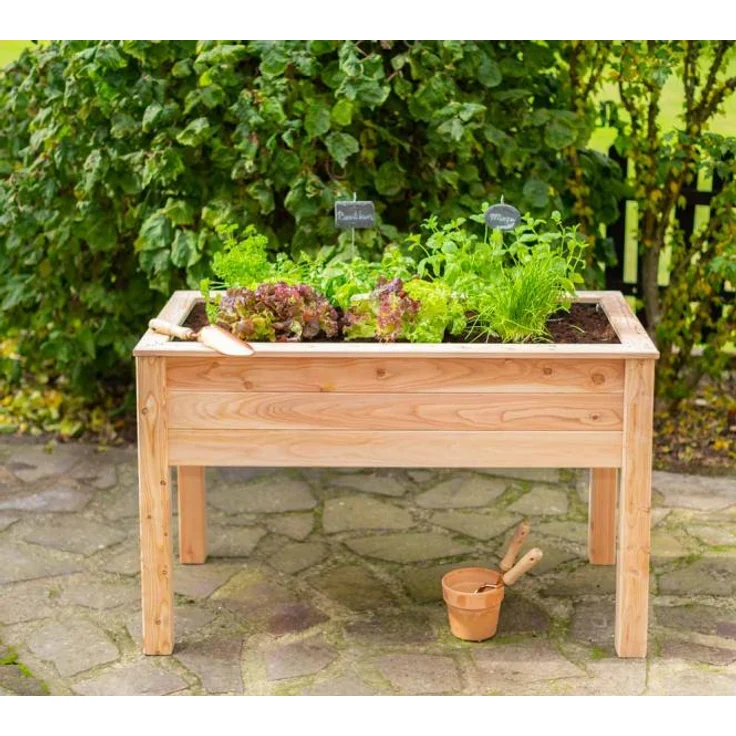 Westmann Holz Hochbeet Stelzenhochbeet natur 120x65x75 cm – Bild 4