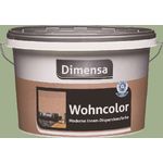 Dimensa Wohncolor bunte Wandfarbe Deckenfarbe Dispersionsfarbe innen dunkel-grün 2,5 Liter 1109950014