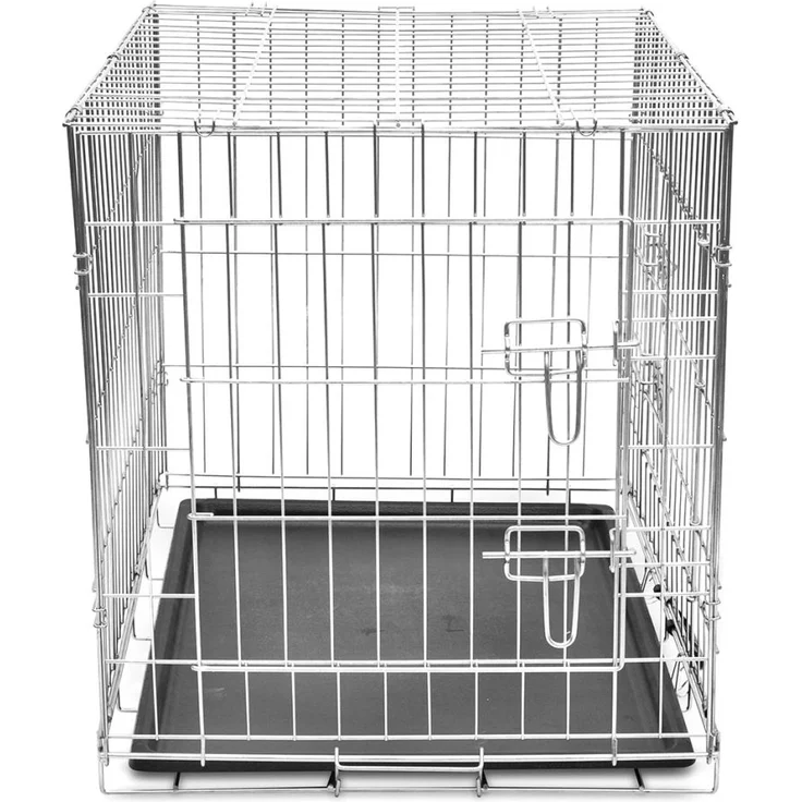vidaXL Faltbare Hundebox Metall M – Bild 3