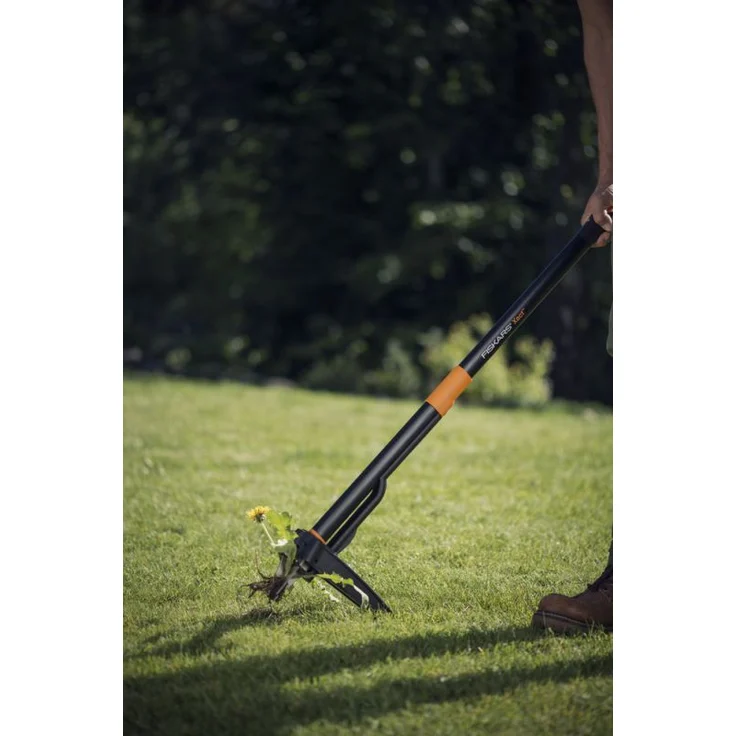 Fiskars Unkrautstecher, Länge: 1 m, Rostfreie Stahl-Arme-Kunststoff-Griff, Schwarz-Orange, Xact, 1020126 – Bild 5