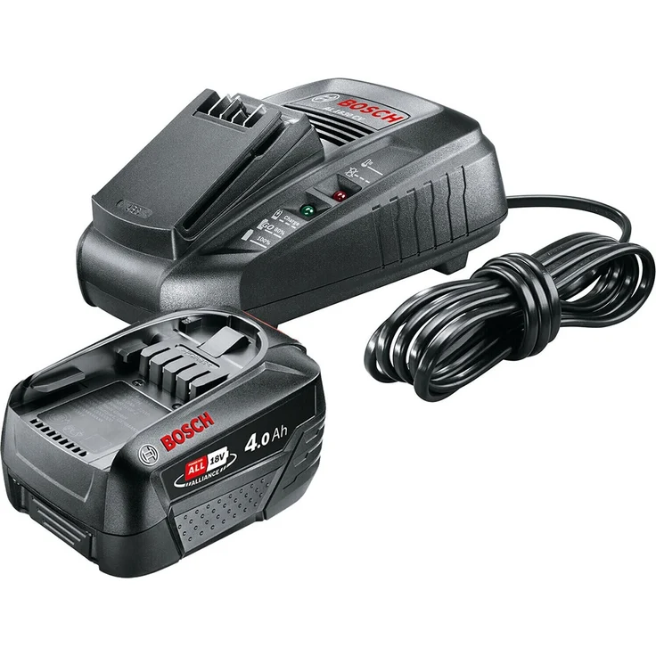 Bosch Home and Garden Alliance Starter Set 1600A02A4U Werkzeug-Akku und Ladegerät 18V 4Ah Li-Ion – Bild 1