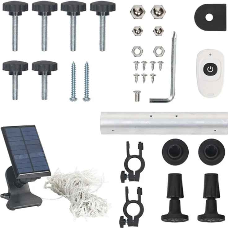 Klemmmarkise Balkon Markise Sonnenschutz Terasse Fenstermarkise Balkonmarkise Sonnensegel Windschutz Balkon Rollo - 300 x 120 cm - Grau – Bild 5