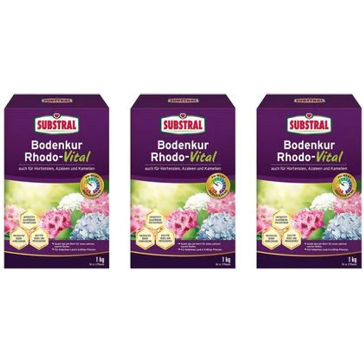3xSubstral Bodenkur Rhodo-Vital 3 kg
