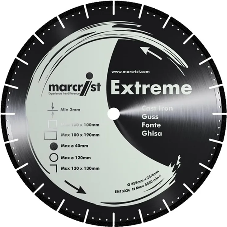 Marcrist Extreme 355 x 25.4 mm Guss Sägeblatt