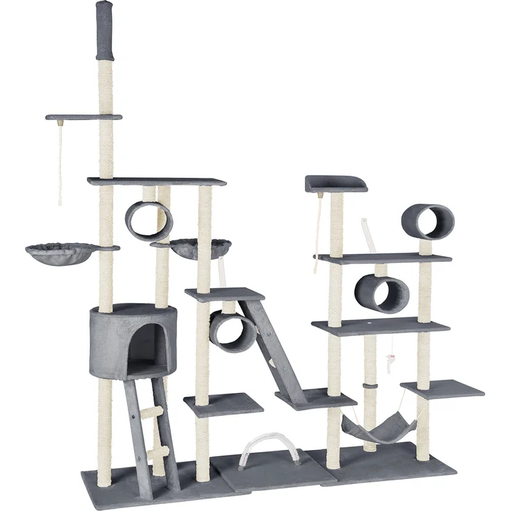 tectake Kratzbaum Snooky 261cm - grau – Bild 5