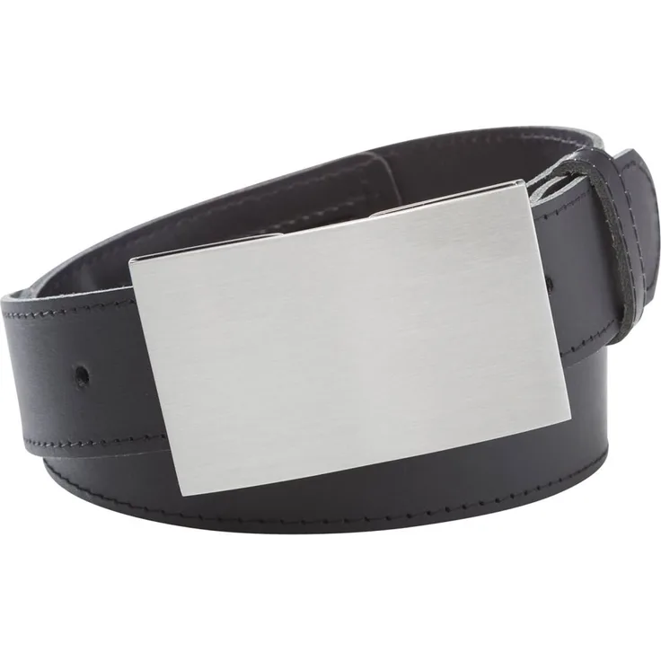 INVIDA Herren Gürtel LOCK SCHWARZ mit RFID Kreditkartenfach 4cm Breite 90cm Bundweite