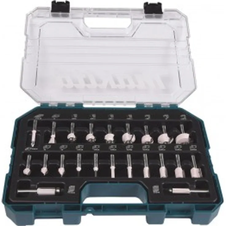 Makita Fräser-Set D-74778 22 tlg. für Oberfräse im Koffer