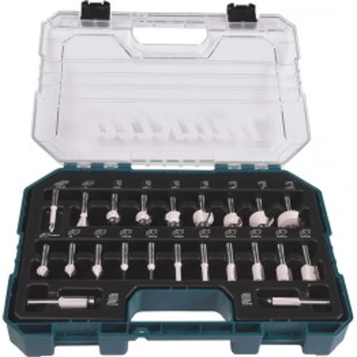 Makita Fräser-Set D-74778 22 tlg. für Oberfräse im Koffer