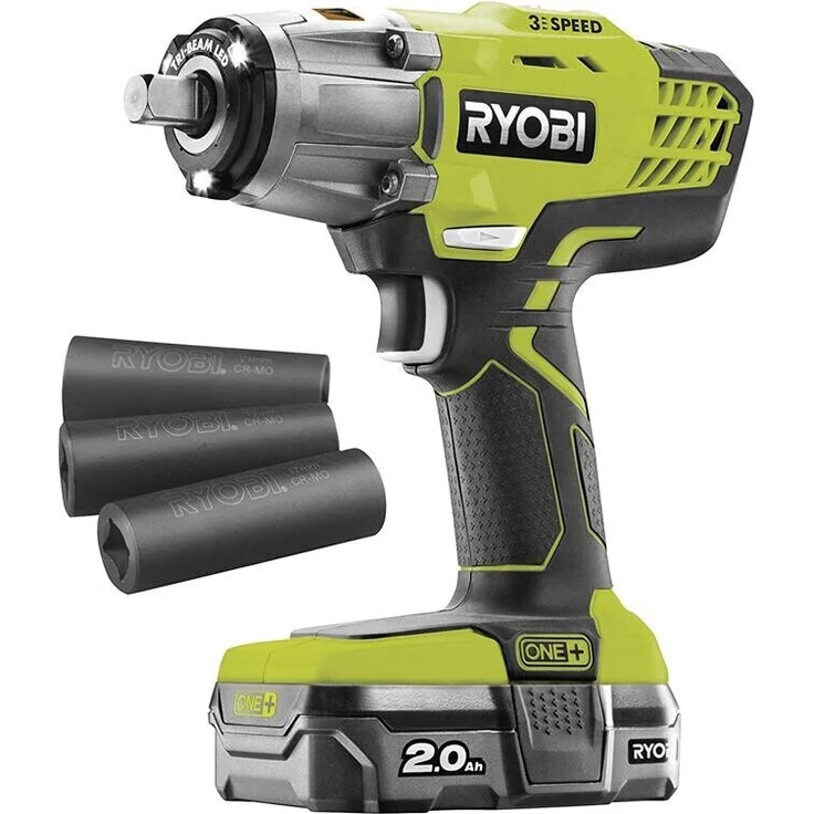 Ryobi Akku-Schlagschrauber-Set R18IW3-120S3 | 2,0 Ah Akku & Ladegerät – Bild 2