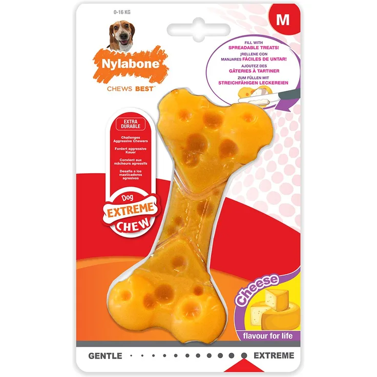 Nylabone Extreme Kauknochen mit Käse-Geschmack M