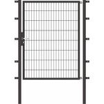 Alberts Einzeltor Flexo mit Zubehör | anthrazit | Breite 125 cm | Höhe 160 cm 
(647315)