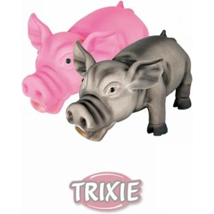 Trixie Schwein, Original-Tierstimme, Latex 21 cm