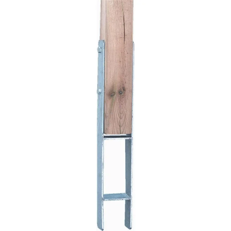 Alberts H-Pfostenträger | feuerverzinkt | lichte Breite 121 mm | Gesamthöhe 600 mm | Materialstärke 5 mm 
(203948) – Bild 2