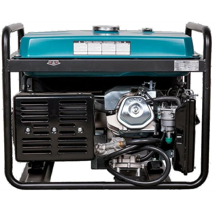 Könner & Söhnen KS 7000E G Hybrid Stromerzeuger 5500 Watt, DUAL FUEL Benzin / LPG, E-Start, 1x16A (230V), 1x32A (230V), 12V, Automatischer Voltregler(AVR), Anzeige (Volt - Hz - Arbeitszeit), Generator, 100% Kupfer – Bild 4