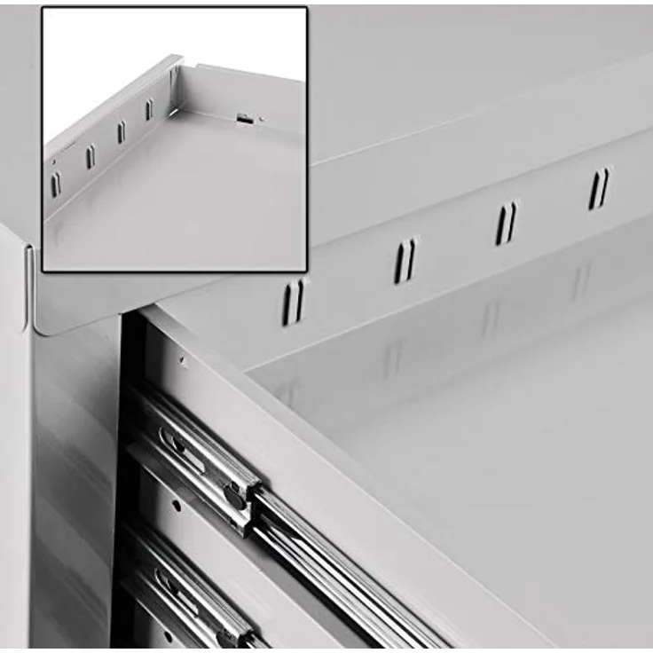 Schubladenschrank - Werkzeugschrank mammut, 6 Schubladen, RAL 7035 – Bild 4