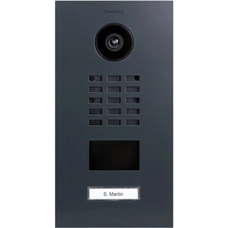 DoorBird D2101V IP-Video-Türsprechanlage LAN Außeneinheit Edelstahl, RAL 7016 (seidenmatt) – Bild 1