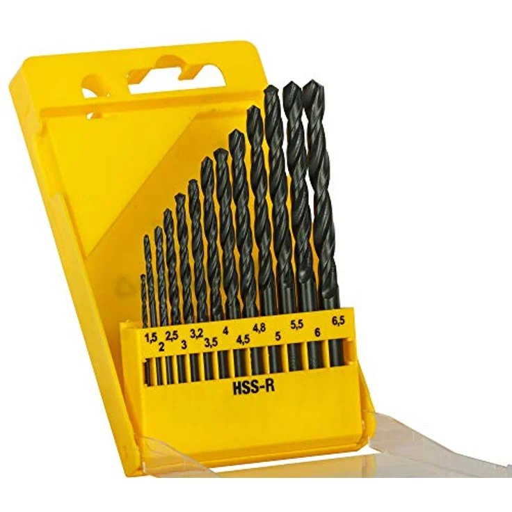 DeWALT DT5912-QZ Bohrer Bohrerbit-Set Drehung der rechten Hand Legierter Stahl Metall Unlegierter Stahl Stahl Gewalzter Schnellarbeitsstahl (HSS-R) 1.5 - 6.5 mm – Bild 2
