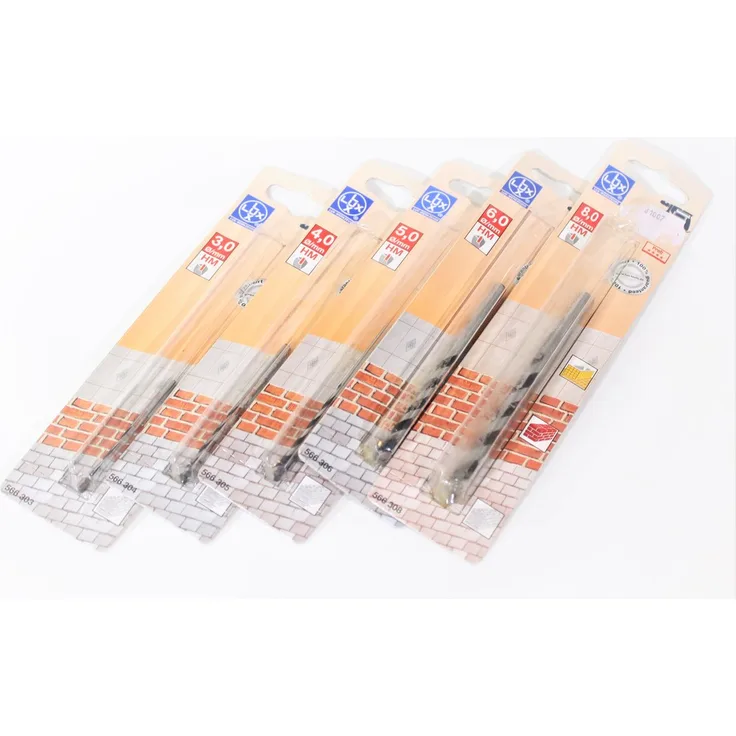 LUX Mauerbohrer Fliesenbohrer Set 5-tlg. ø3,4,5,6,8mm HM Bohrer bohren Werkzeug