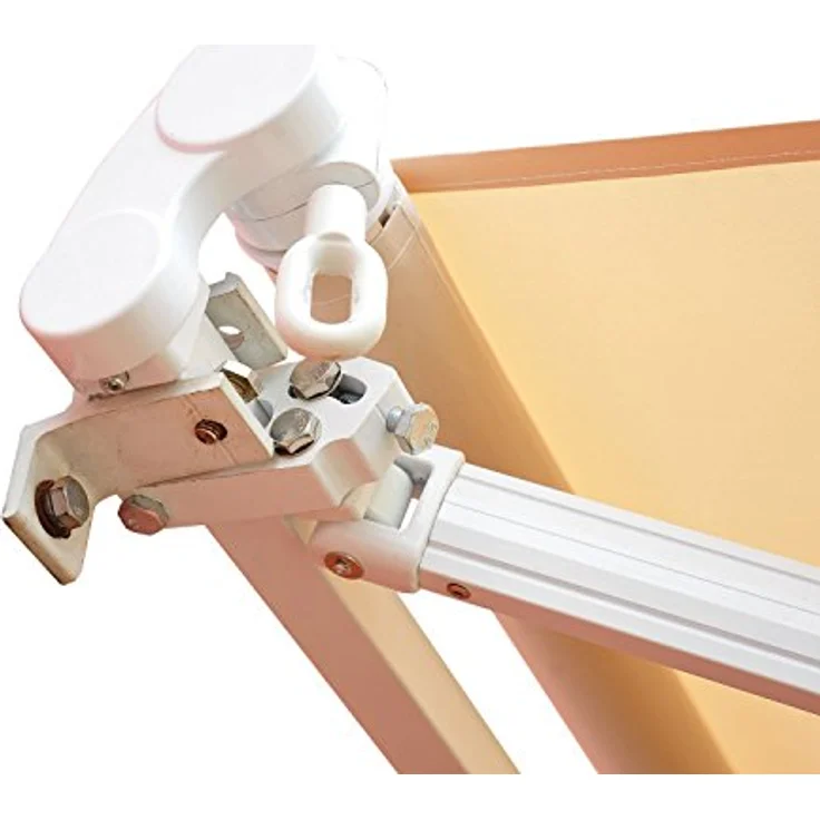 Markise Alu-Markise Aluminium-Gelenkarm-Markise 4,5x3m Sonnenschutz Balkon Beige - cremeweiß - Outsunny – Bild 7