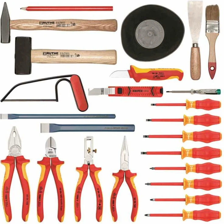 Knipex 002105HLS Montagekoffer Elektro-Installation, mit 24-tlg. Inhalt – Bild 5