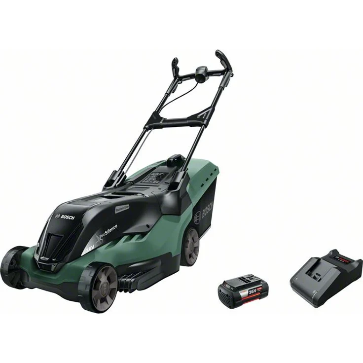 Bosch 36V Akku Rasenmäher Advanced Rotak 36-750, 1 Akku und Ladegerät, Rasenflächen bis 750 m², Arbeitsbreite 46 cm, im Karton - 0 600 8B9 706 – Bild 1