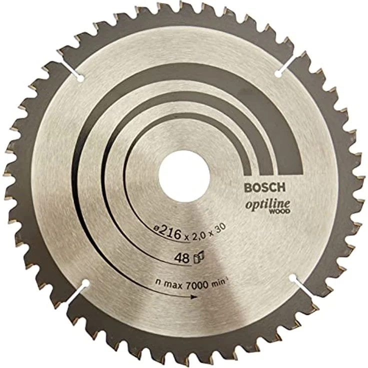 Bosch Professional Kreissägeblatt Optiline Wood (für Holz, 216 x 30 x 2 mm, 48 Zähne, Zubehör Kreissäge) – Bild 1