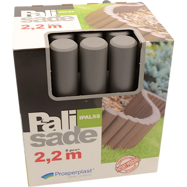 Gartenpalisade anthrazit Beeteinfassung Beetumrandung Beetpalisade Rasenkante – Bild 1
