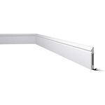 Fußbodenleiste Aalborg (NMC FLOORSTYL - FL2) aus schlagfestem, wasserbeständigem Kunststoff