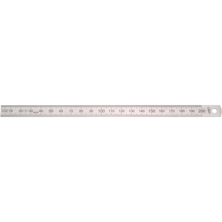 HELIOS-PREISSER Stahlmaßstab biegsam EG-Prüfzeichen Genauigkeit II, 200 x 13 x 0.5 mm, 0460222 – Bild 2