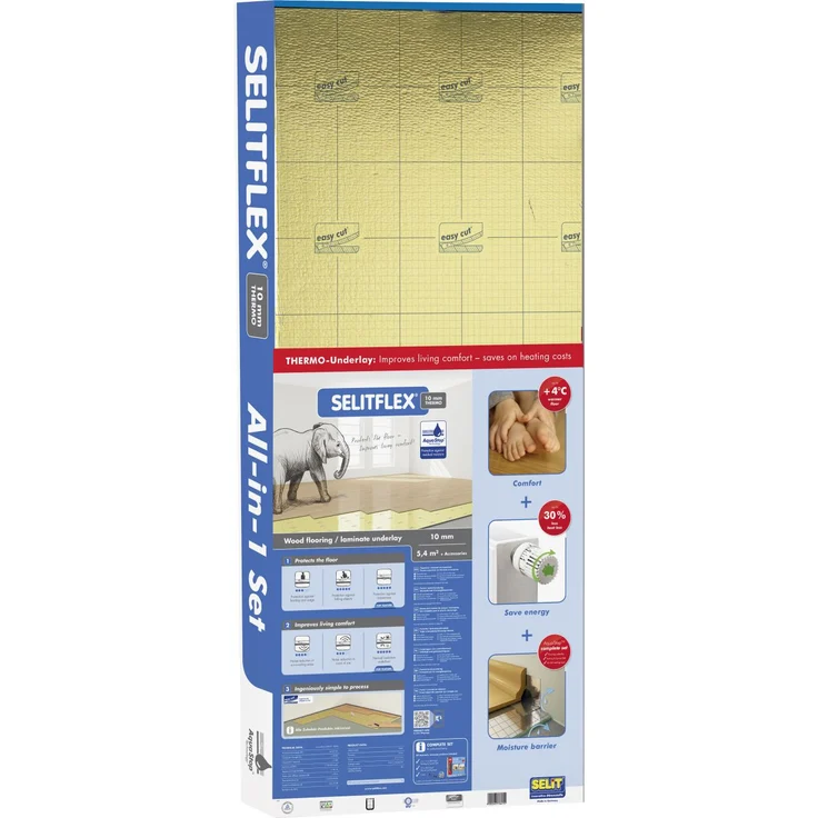 SelitFlex 10 mm THERMO Dämmunterlage Faltplatte 10 mm stark 0,5 x 1,2 m Inhalt: 10 Platten – Bild 1