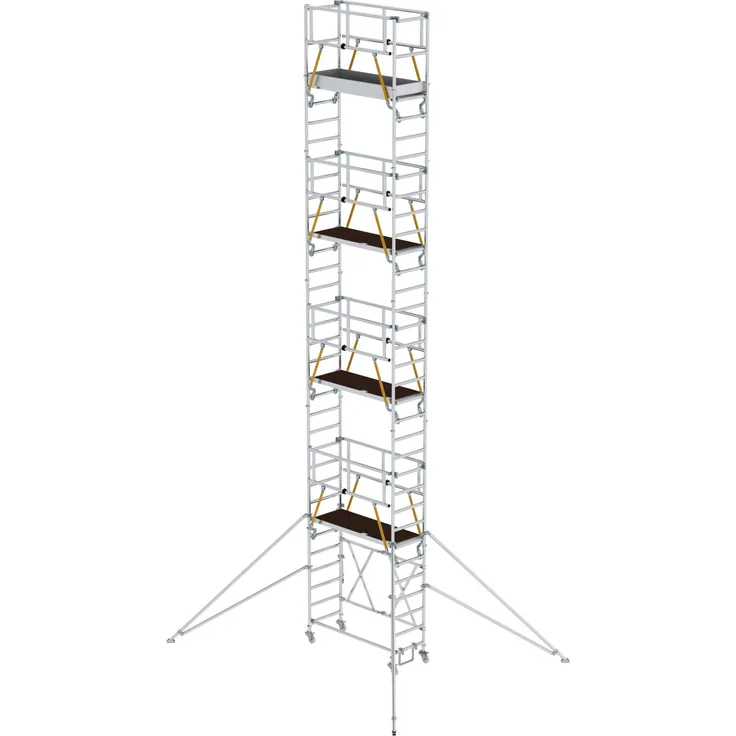 Günzburger Klappgerüst SG 0,75x1,80m mit Ausleger und Sicherheitsgeländer 11,08m AH