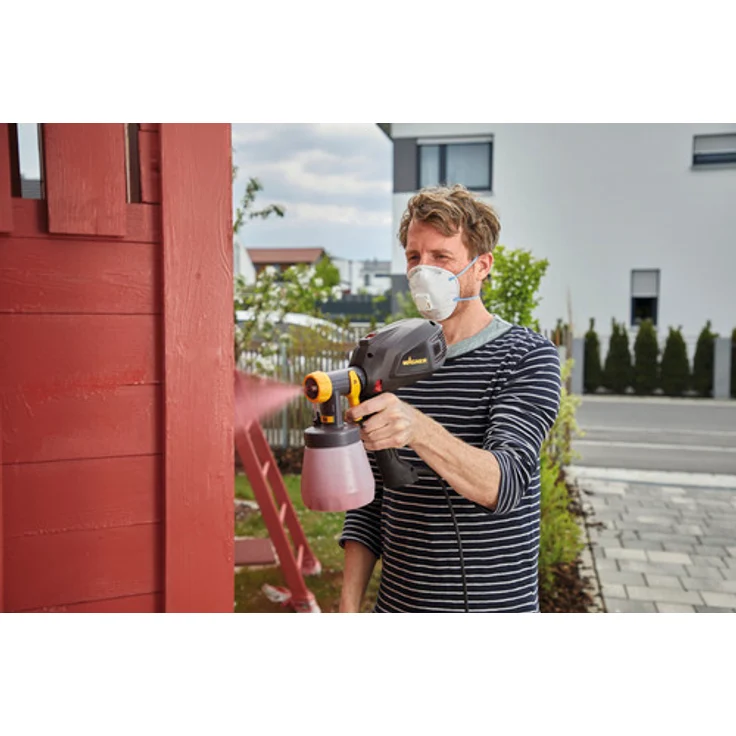 WAGNER Farbsprühsystem W 575 FLEXiO für Dispersions- und Latexfarben, Lacke und Lasuren im Innenbereich, 15 m² in 6 min, Behälter 1300 ml-800 ml, 630 W – Bild 7